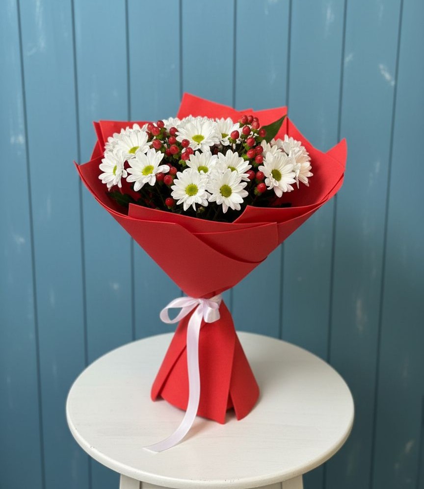 Букет цветов из: Хризантемы в Нововаршавке