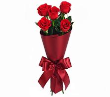 Букет 5 Красных роз Эдлесс Лав в Нововаршавке
