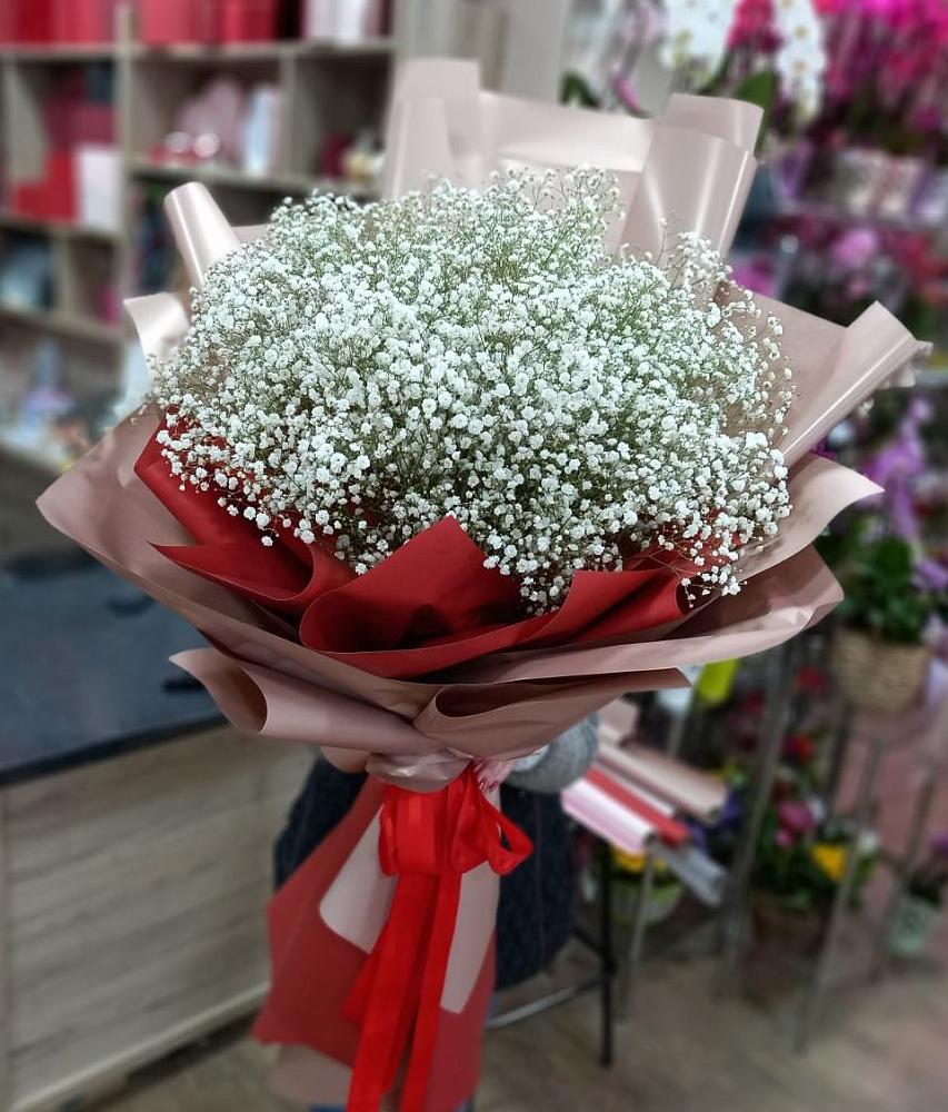 Букет Белые хлопья в Нововаршавке Букет цветов из: Гипсофила в Нововаршавке