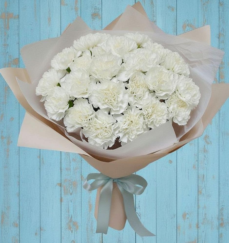 Букет цветов из: Гвоздики в Нововаршавке