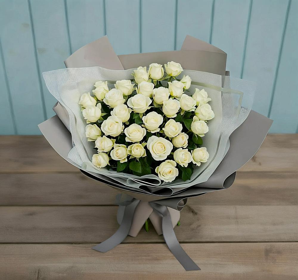 Букет Белоснежная нежность в Нововаршавке