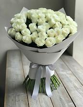 Букет 35 Белых роз в Нововаршавке
