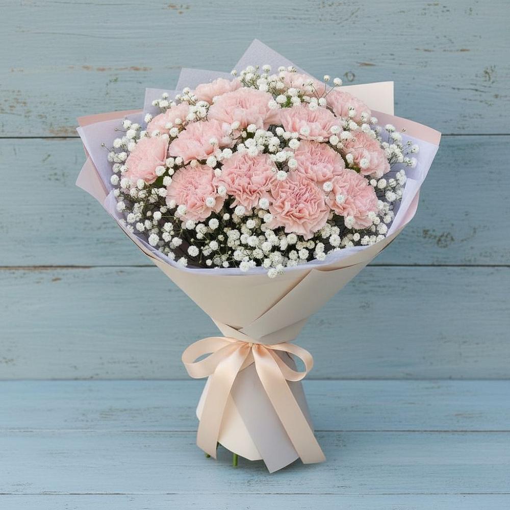 Букет цветов из: Гвоздики в Нововаршавке