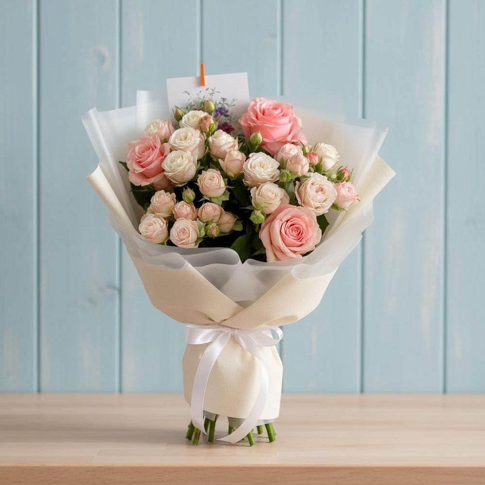 Букет цветов из: Розы в Нововаршавке