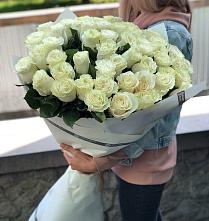 Букет 35 Белых роз #REPLACE_PRED# Нововаршавке
