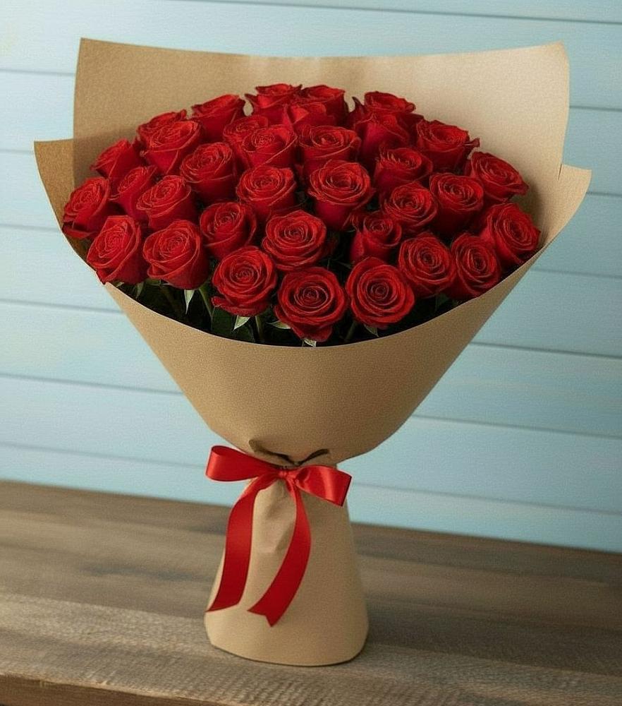 Букет Красные розы Милано в Нововаршавке