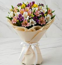 Букет цветов из:  Альстромерии #REPLACE_PRED# Нововаршавке
