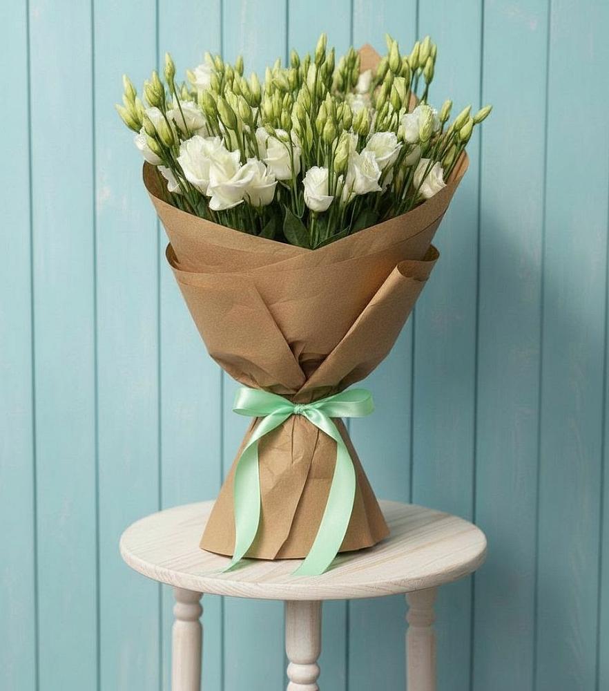 Букет цветов из: Лизиантусы в Нововаршавке