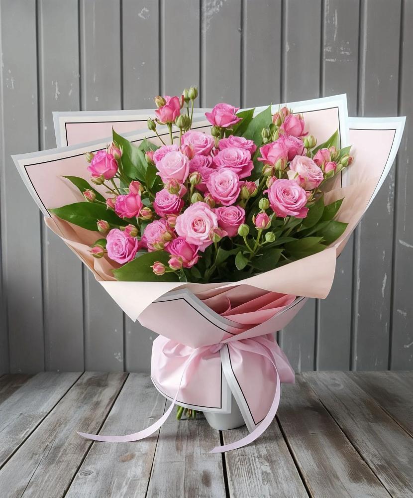 Букет Розовый кустик в Нововаршавке