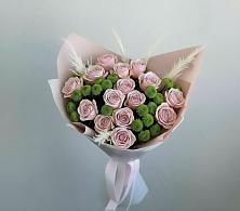 Букет цветов из:  Розы и Хризантемы в Нововаршавке
