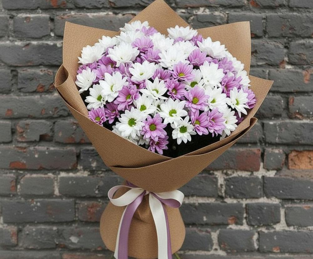 Букет цветов из: Хризантемы в Нововаршавке