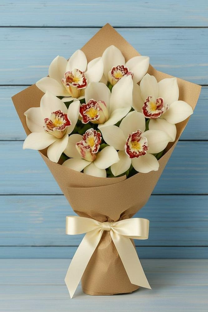 Букет цветов из: Орхидеи и Розы в Нововаршавке