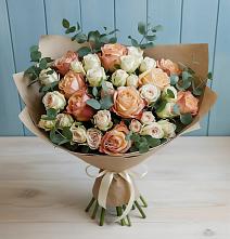 Букет цветов из:  Альстромерии и Розы в Нововаршавке